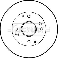 Borg & Beck BBD4350 - Тормозной диск autospares.lv