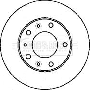 Borg & Beck BBD4351 - Тормозной диск autospares.lv