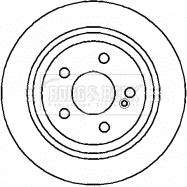 Borg & Beck BBD4353 - Тормозной диск autospares.lv