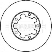 Borg & Beck BBD4305 - Тормозной диск autospares.lv