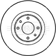 Borg & Beck BBD4306 - Тормозной диск autospares.lv