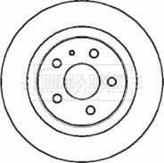 Borg & Beck BBD4308 - Тормозной диск autospares.lv