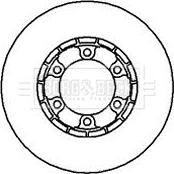 Borg & Beck BBD4303 - Тормозной диск autospares.lv