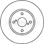 Borg & Beck BBD4381 - Тормозной диск autospares.lv