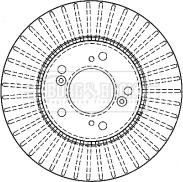 Borg & Beck BBD4333 - Тормозной диск autospares.lv