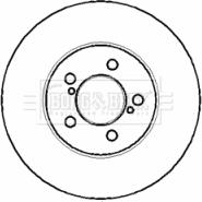 Borg & Beck BBD4322 - Тормозной диск autospares.lv