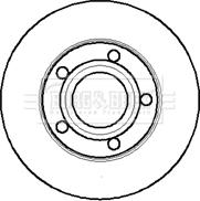 Borg & Beck BBD4244 - Тормозной диск autospares.lv