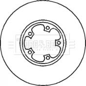 Borg & Beck BBD4241 - Тормозной диск autospares.lv