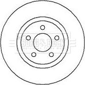 Borg & Beck BBD4254 - Тормозной диск autospares.lv