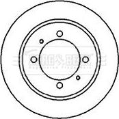 Borg & Beck BBD4215 - Тормозной диск autospares.lv