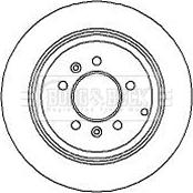 Borg & Beck BBD4281 - Тормозной диск autospares.lv