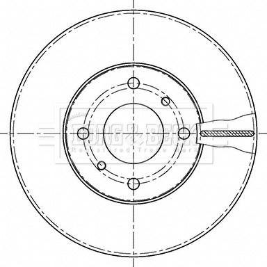 Borg & Beck BBD4232 - Тормозной диск autospares.lv