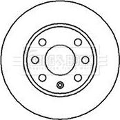 Borg & Beck BBD4224 - Тормозной диск autospares.lv