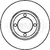 Borg & Beck BBD4705 - Тормозной диск autospares.lv