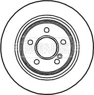 Borg & Beck BBD4703 - Тормозной диск autospares.lv