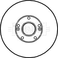 Borg & Beck BBD4702 - Тормозной диск autospares.lv