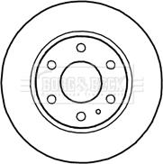 Borg & Beck BBD4710 - Тормозной диск autospares.lv