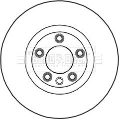 Borg & Beck BBD5995S - Тормозной диск autospares.lv