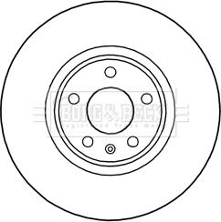 Borg & Beck BBD5990S - Тормозной диск autospares.lv