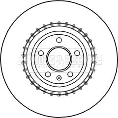 Borg & Beck BBD5991S - Тормозной диск autospares.lv