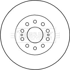 Borg & Beck BBD5998S - Тормозной диск autospares.lv