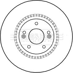 Fri.Tech. BD1533 - Тормозной диск autospares.lv