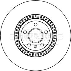 Borg & Beck BBD5992S - Тормозной диск autospares.lv