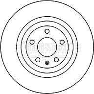 Borg & Beck BBD5949S - Тормозной диск autospares.lv