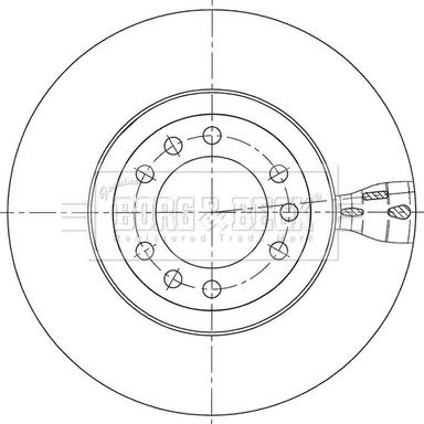 Borg & Beck BBD5956S - Тормозной диск autospares.lv