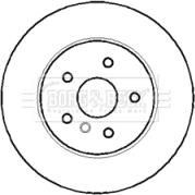 Borg & Beck BBD5951S - Тормозной диск autospares.lv