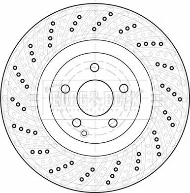 Borg & Beck BBD5953S - Тормозной диск autospares.lv