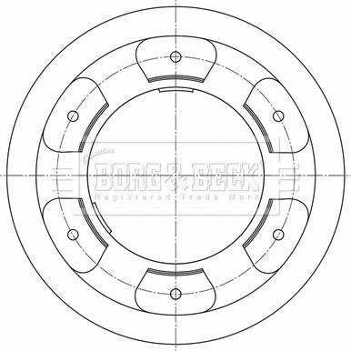 Borg & Beck BBD5957S - Тормозной диск autospares.lv