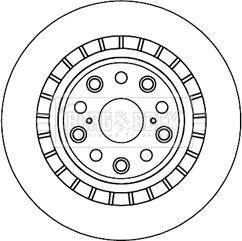 BENDIX 521267 - Тормозной диск autospares.lv