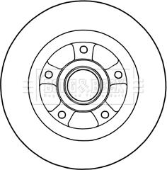 Borg & Beck BBD5968S - Тормозной диск autospares.lv