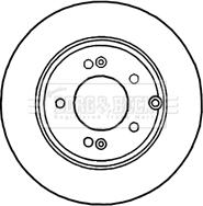 Borg & Beck BBD5906S - Тормозной диск autospares.lv