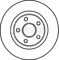 Borg & Beck BBD5908S - Тормозной диск autospares.lv