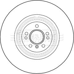 Borg & Beck BBD5984S - Тормозной диск autospares.lv