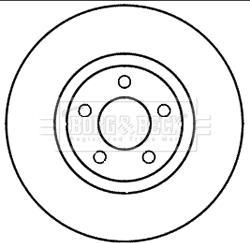 Borg & Beck BBD5980S - Тормозной диск autospares.lv