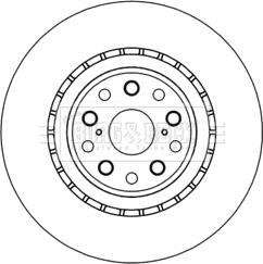 BENDIX 521265 - Тормозной диск autospares.lv