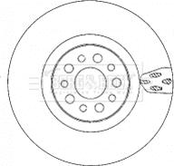 Borg & Beck BBD5924S - Тормозной диск autospares.lv