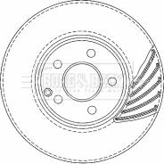 Borg & Beck BBD5923S - Тормозной диск autospares.lv