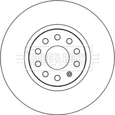 Borg & Beck BBD5978S - Тормозной диск autospares.lv