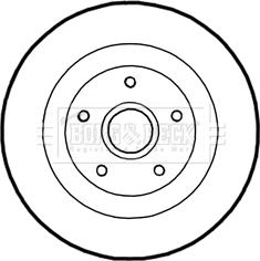 Borg & Beck BBD5972S - Тормозной диск autospares.lv