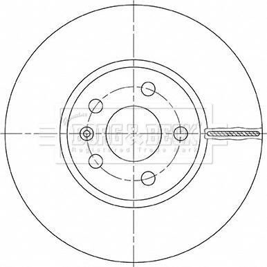 Borg & Beck BBD5493 - Тормозной диск autospares.lv