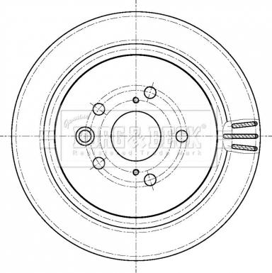 Borg & Beck BBD5445 - Тормозной диск autospares.lv