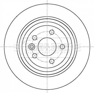 Borg & Beck BBD5440 - Тормозной диск autospares.lv
