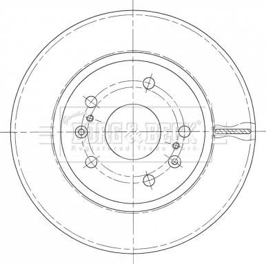 Borg & Beck BBD5441 - Тормозной диск autospares.lv