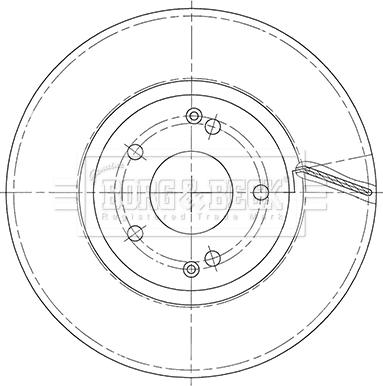 Borg & Beck BBD5447 - Тормозной диск autospares.lv