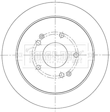 Borg & Beck BBD5453 - Тормозной диск autospares.lv