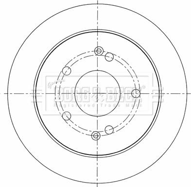 Borg & Beck BBD5452 - Тормозной диск autospares.lv